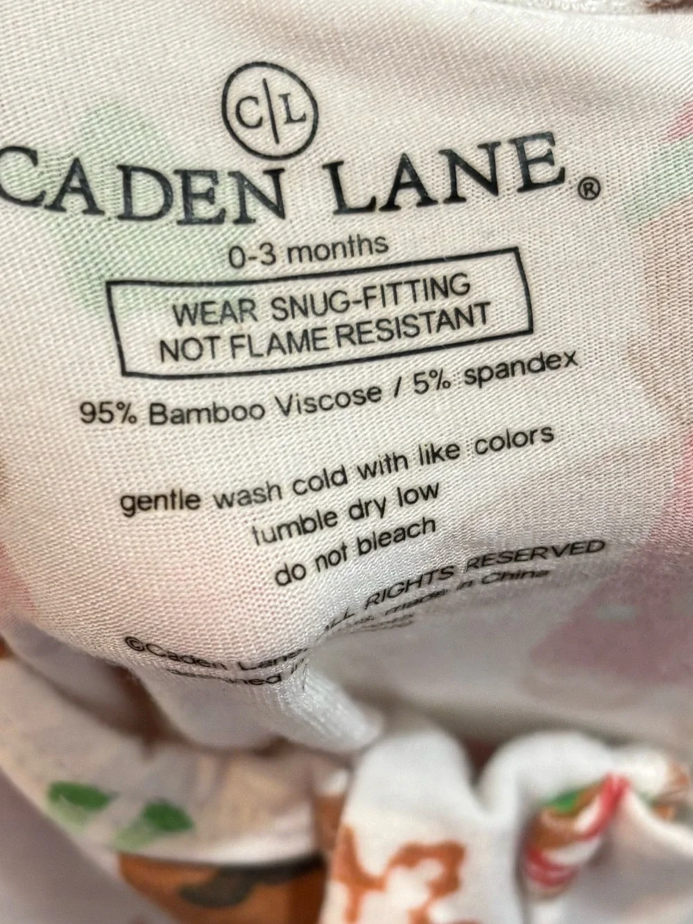 Caden Lane Holiday Gingerbread Man Bamboo Sleeper